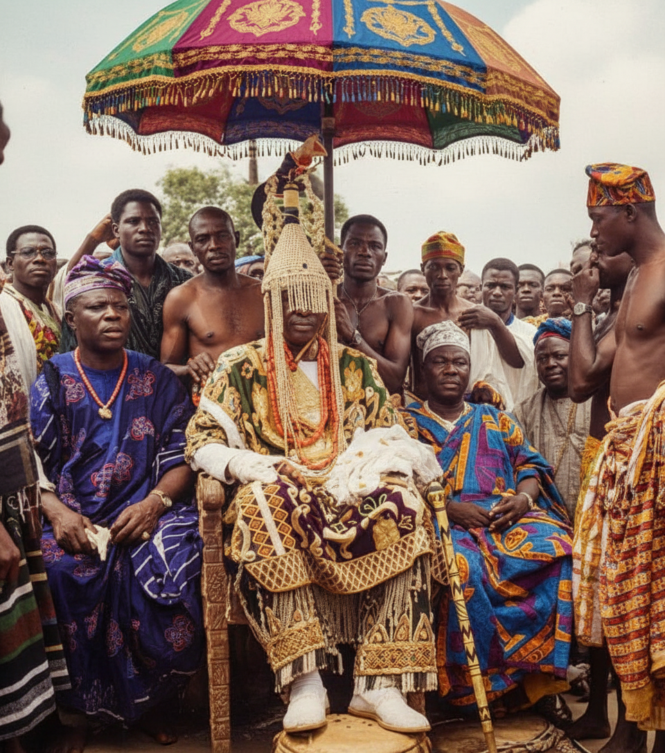 Chieftaincy ceremony with the Awujale